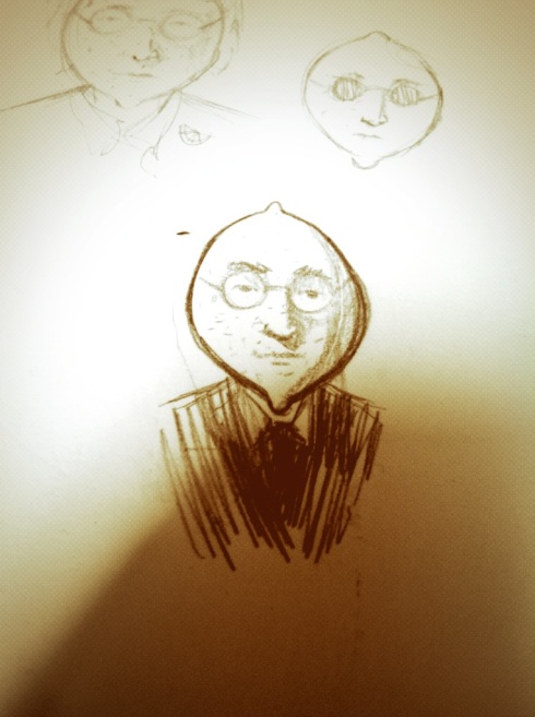 A rough sketch of John Lemon.